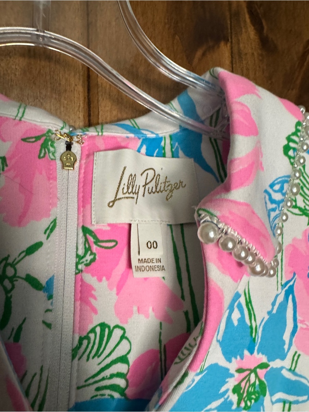 Lilly Pulitzer Pink, Blue & Green Floral Twila Skirted Romper - Picture 2 of 7